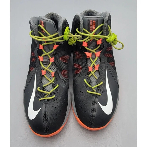 Nike Air Max Stutter Step 2  Black Gray And Coral  Men’s 7.5 (2014) #653455-001 - Picture 6 of 9